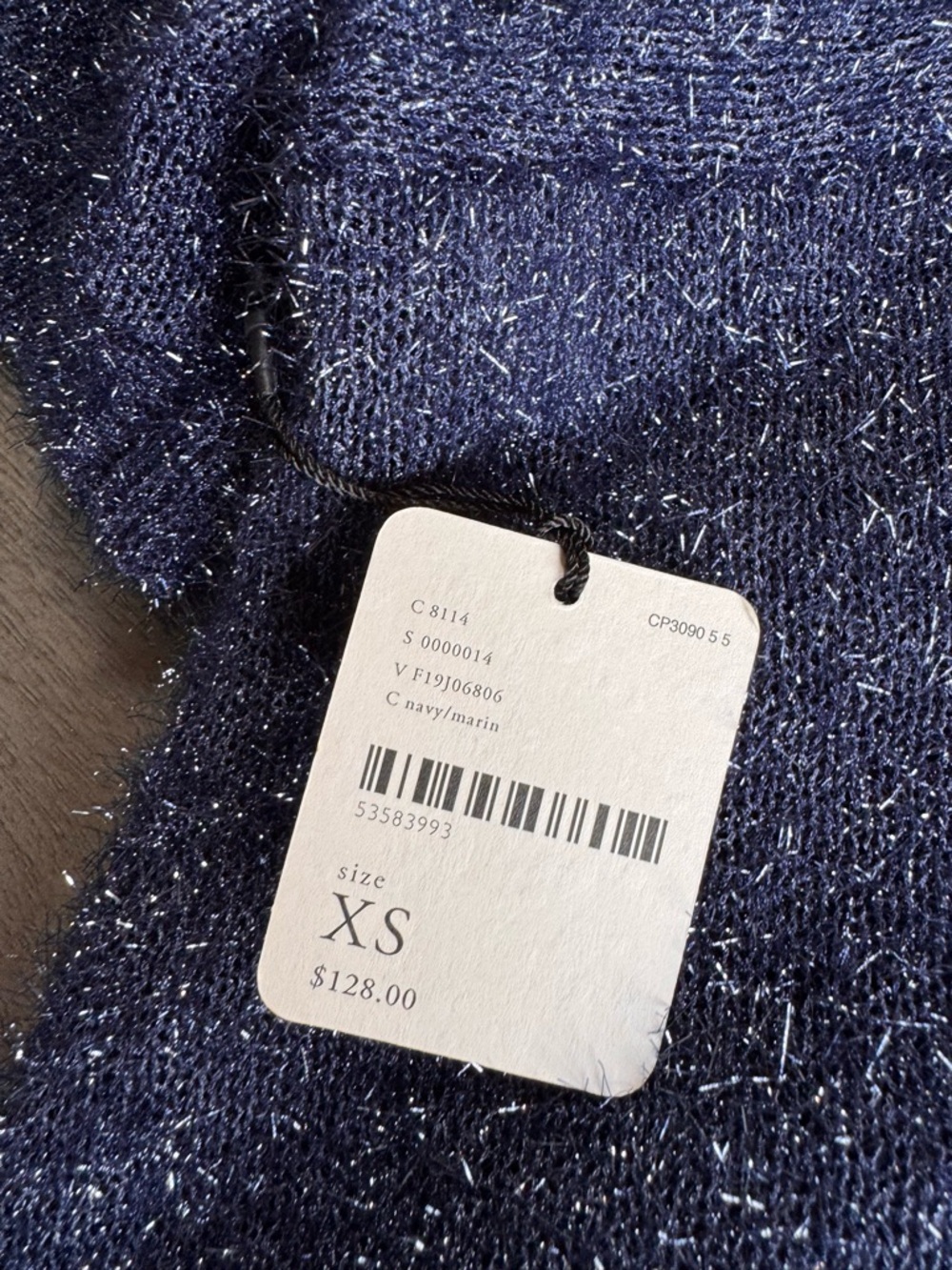 NWT Free People Stardust Shrug Navy Blue Sweater Knit XS - Picture 9 of 13